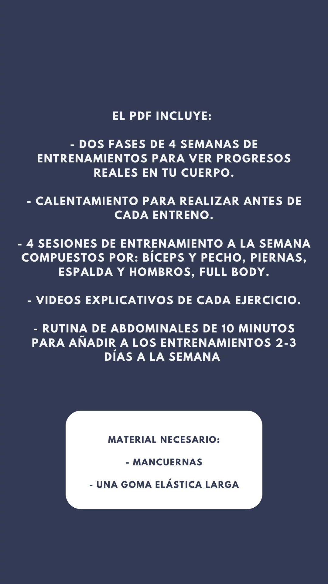 Entrena en casa Full Body de 8 semanas
